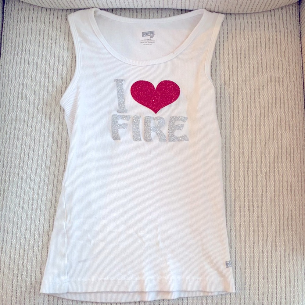 Cute sparkly white tank top
